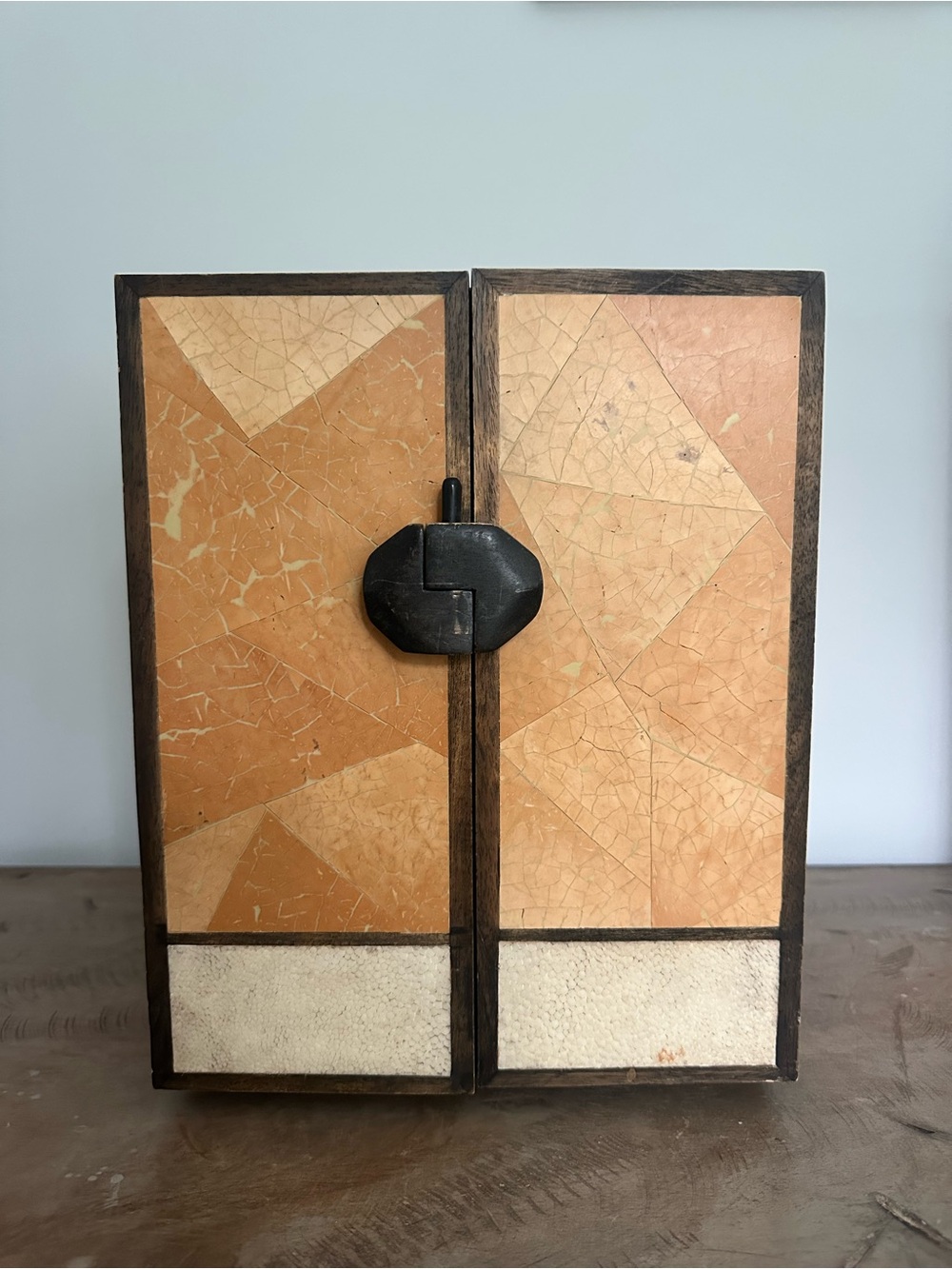 R&y Augousti, Paris Shagreen And Lacquered Jewelry Box 1990’s